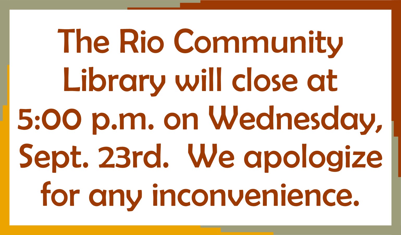 Closing early
