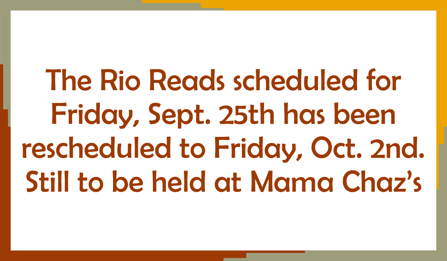 Reschedule